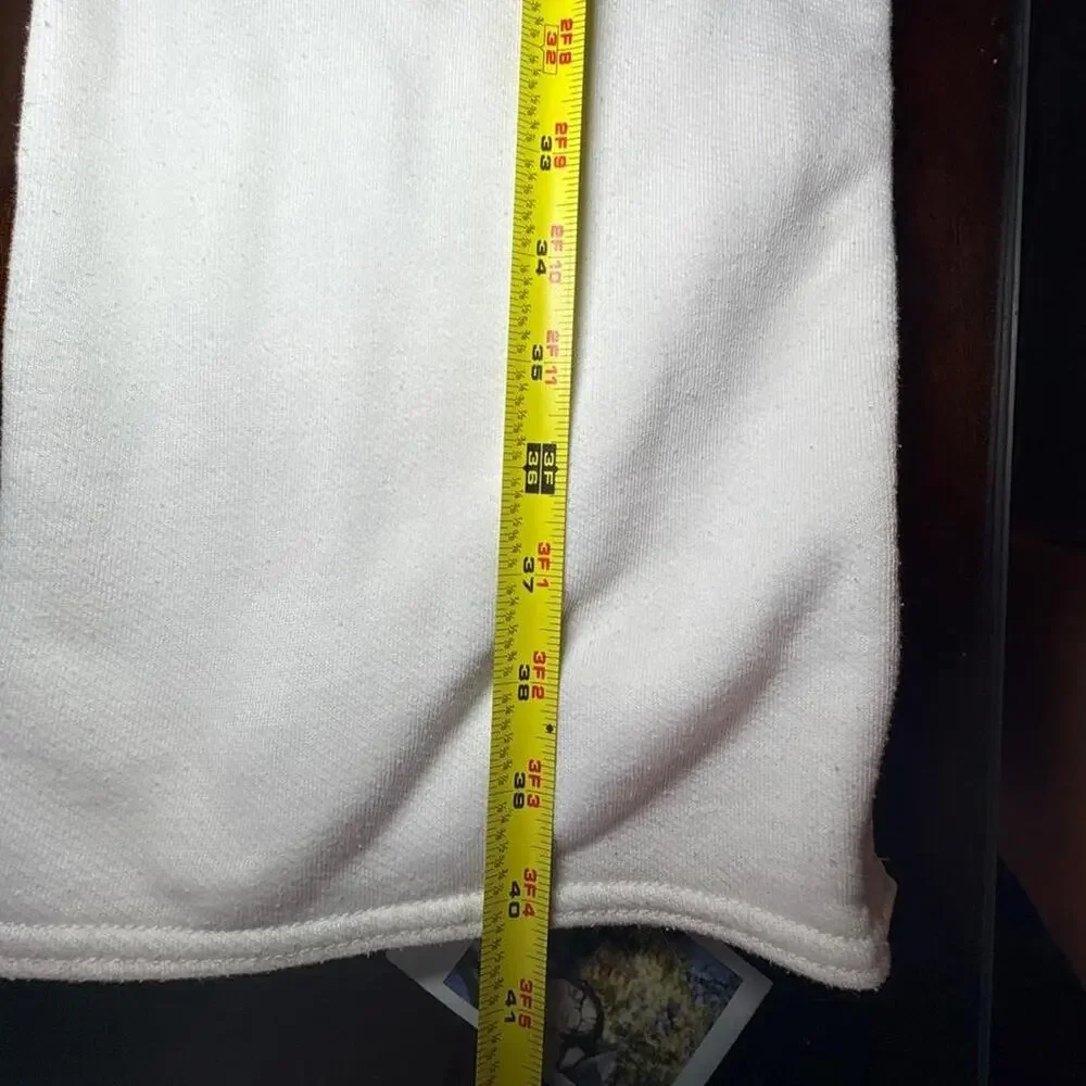 Alo Yoga size xxs white snap-away sweatpants athleisure sporty lounge pilates